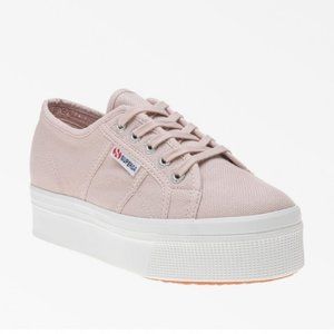 Superga Platform Sneakers in Light Pink